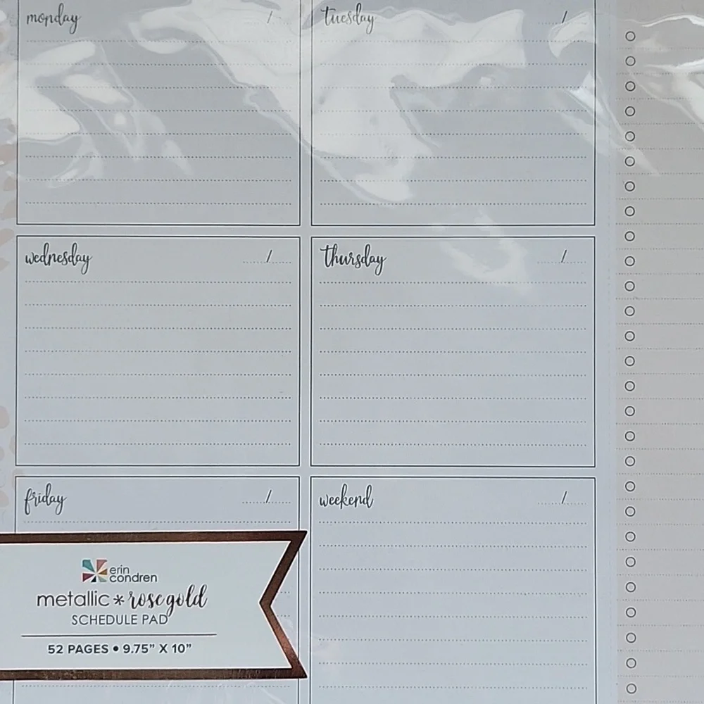 Erin Condren Schedule Pad